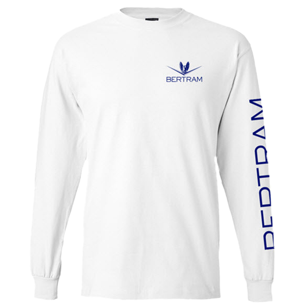 White Bertram 35 Long Sleeve Tee Bertram Gear