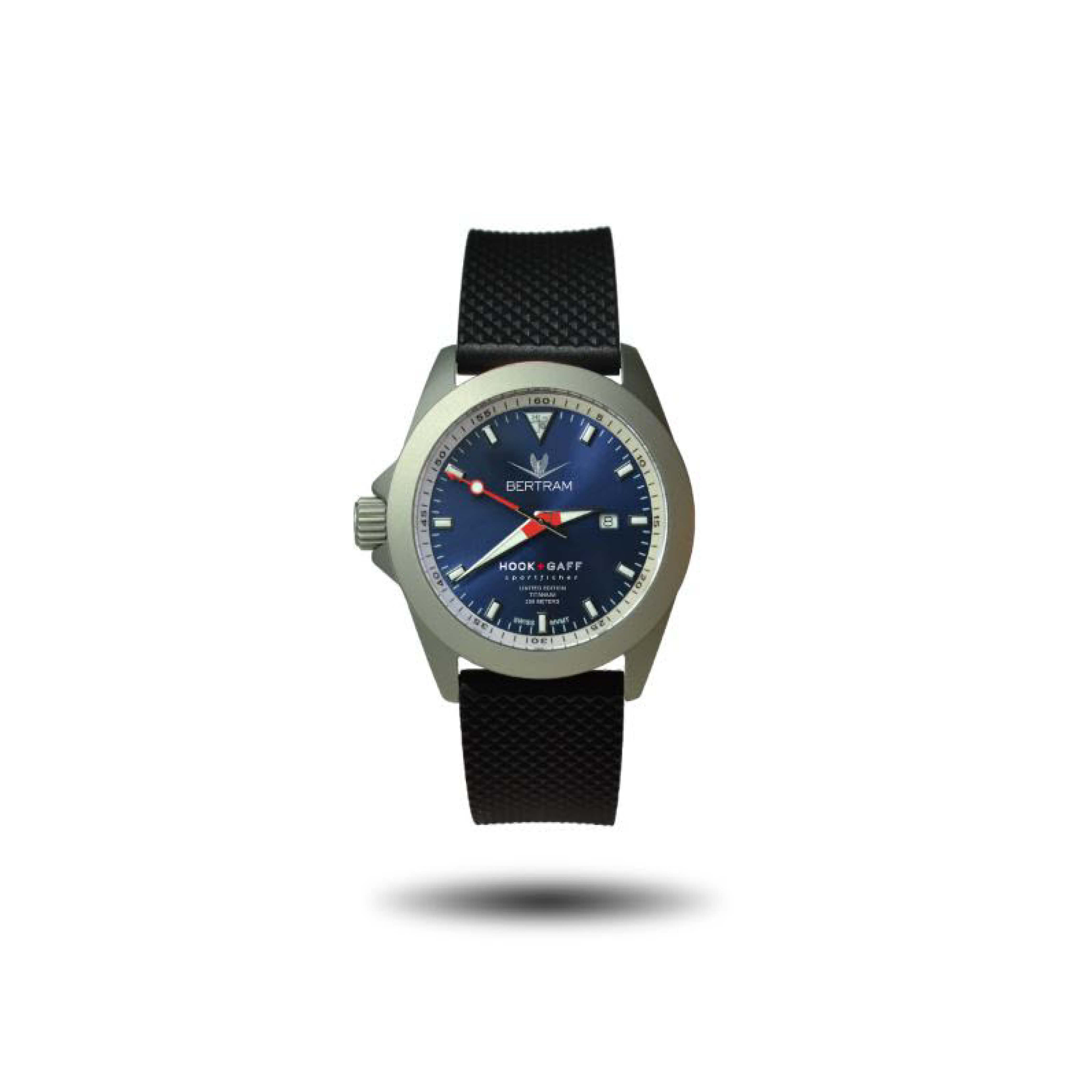 Sportfisher Black Watch with White Dial Woven G10 Khaki / White